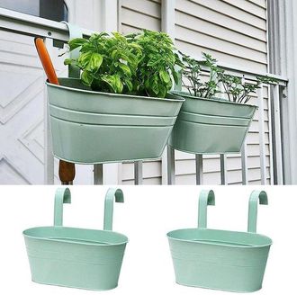 OEM Maceta Colgante De Metal - Muy Decorativa, Multifuncional - 1 Pieza - Con Gancho - Hierro