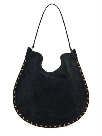 Isabel Marant Hobo Bag Oskan in Smooth Calf Suede Leather