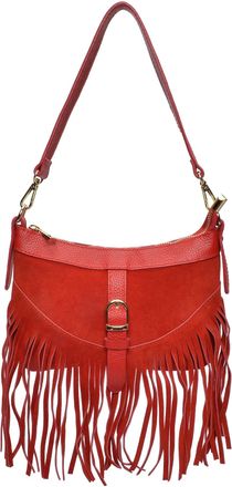 Anna Luchini Rood Rundleer Tas