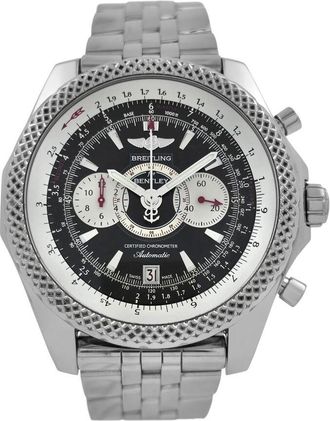 Breitling Pre-owned Breitling Bentley Chronograph Automatic Chronometer Black Dial Mens Watch A26364