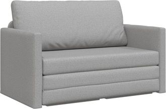 vidaXL Sofa Bed Cloud grey 124 x 71 x 78 cm Fabric vidaXL