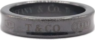 Tiffany & Co. 1837 Black Titanium Band Ring (Pre-Owned)