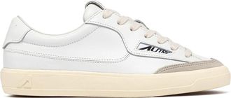 Autry White Leather and Suede Low-Top Sneakers