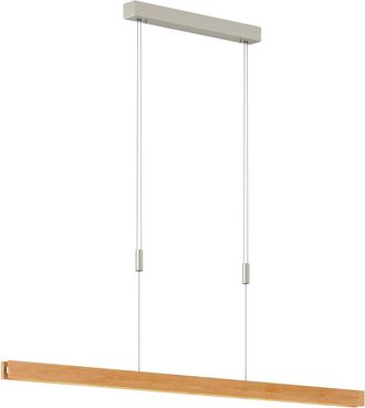 Lampenwelt.com Quitani L&aacute;mpara Colgante alin En Marr&oacute;n De Madera