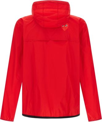 Comme Des Gar&ccedil;ons Waterproof Hooded Jacket - Red