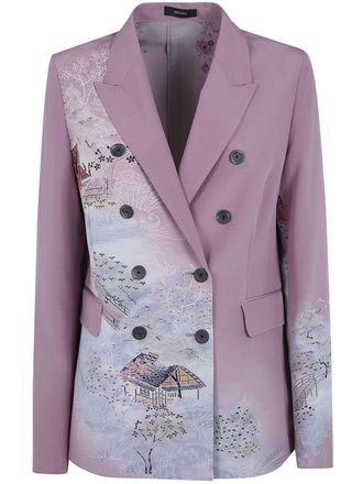 Ibrigu Double Breasted Komon Kimono Jacket