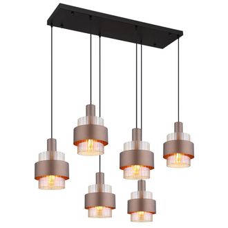 Globo Lighting L&aacute;mpara Colgante - Milley - Bronce - Vidrio - Gran