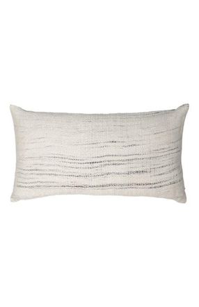 VOZ Pima Lineas Lumbar Pillow in Ivory/black at Nordstrom
