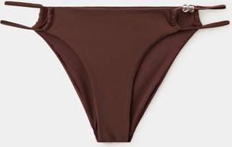Mango Mutandina bikini con abalorios rosso mattone - Donna - XS - MANGO