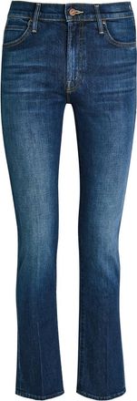 Mother The Rascal Skimp Slim Tapered-leg Stretch-denim Jeans - Indigo - 27 (W27 / UK8-10 / S)