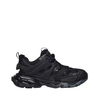 Balenciaga Womens Track Clearsole Sneakers in Black Canvas - Size EU 41