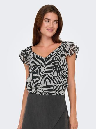 Only ONLASTA LIFE CAPSLEEVE V-NECK TOP PTM