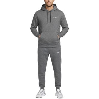 Nike Club Mens Tracksuit Fleece Hoodies Sweatpants Jogger Sports Gym - Charcoal Cotton - Size X-Large