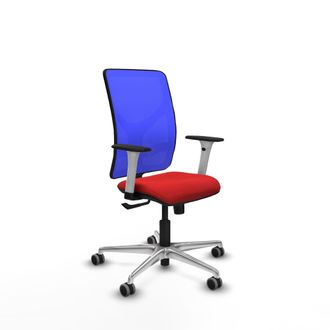 Piqueras y Crespo Silla De Oficina Piqueras Y Crespo Motilla Rojo Cuero Sint&eacute;tico