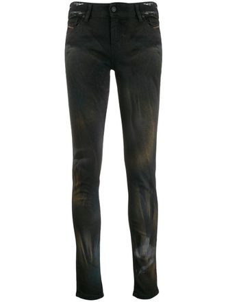 Diesel skinny jeans - women - Cotton/Polyester/Spandex/Elastane - 27/32 - Black