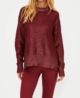 Beach Riot Callie Sweater In Red