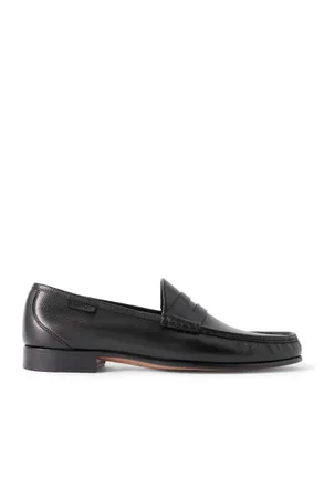 Tom Ford York Full-Grain Leather Penny Loafers