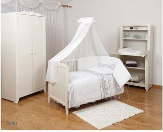 OEM Juego De Cama De 3 Piezas Bianco Twins