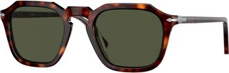 Persol Zonnebril met vierkant montuur - unisex - Zonnebrillen - Bruin - 50 MM - Accessoires