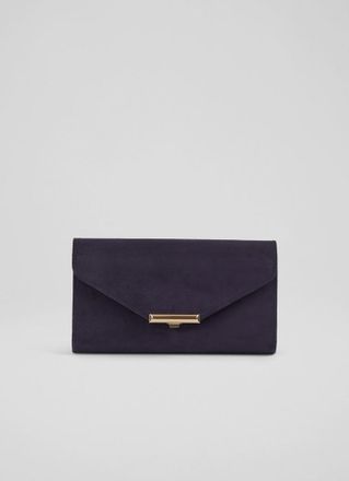 L.k. Bennett Womens LUCY ENVELOPE CLUTCH, Navy - One Size