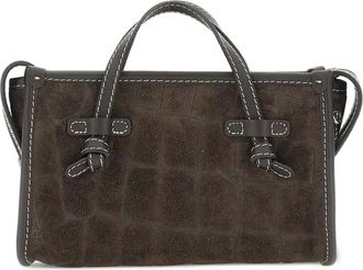 Gianni Chiarini Borsa tote Marcella con effetto coccodrillo - Marrone