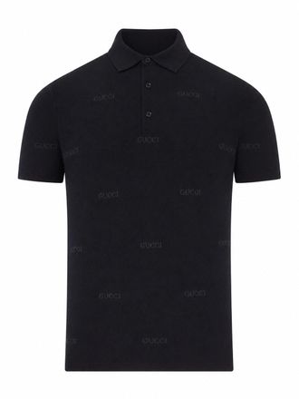 Gucci JACQUARD WOOL AND SILK POLO - Gucci - Man