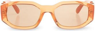 Versace Medusa Biggie Zonnebril - Heren - Zonnebrillen - Oranje - 53 MM - Accessoires