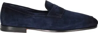 Santoni Suede Moccasins Goodyear Construction