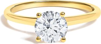 House of Brilliance 14K Gold Round Lab Grown Diamond Solitaire Engagement Ring