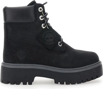 Timberland Stone Street 6-Inch Veterboot - Dames - Veterlaarzen - Zwart - 36 1/2 EU - Leer - Schoenen