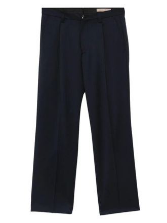 Michael Coal pleated-details trousers - Blue