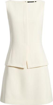 Theory Boat Neck Minidress in Rice - Y0C at Nordstrom, Size 10