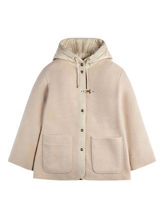 Fay Jack met capuchon en houtje-touwtje - Beige