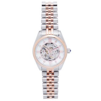 Empress Magnolia Automatic MOP Skeleton Dial Bracelet Watch