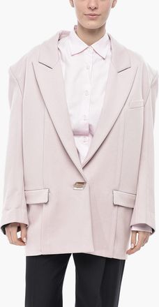 The Attico Blazer Oversized in Misto Lana con Spalline Imbottite The Attico