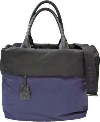 Prada Tessuto Purple Synthetic Handbag (Pre-Owned)