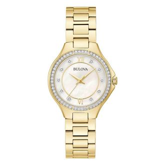 Bulova Womens Gold Watch 98L295 Stainless Steel - One Size