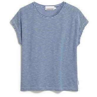 Armedangels Ofeliaa Lovely Stripes T-Shirt f&uuml;r Damen | grau