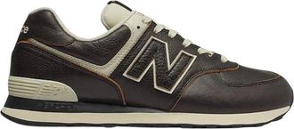 New Balance Leren Veterschoen Rubberen Zool Sneaker - Heren - Sneakers - Zwart - 41 1/2 EU - Schoenen