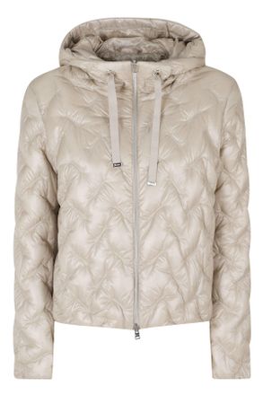 Herno Chantilly High Neck Drawstring Double-Slider Zip Polyamide Down Jacket