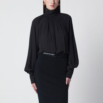 Anine Bing Black Anne Viscose Blouse