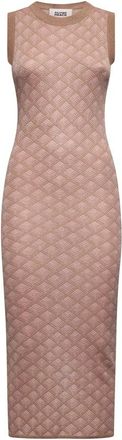 Silvian Heach Mouwloze jurk met reli&euml;fpatroon - Dames - Kleedjes - Veelkleurig - S - Nylon - Kleedjes