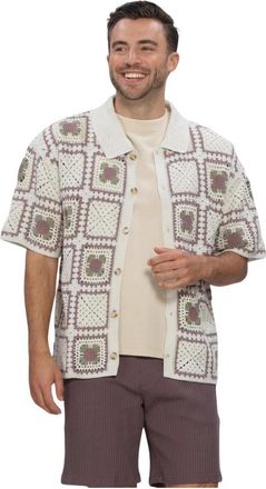Dstrezzed Shane Crochet Shirt - Heren - Vesten - Veelkleurig - S/M - Truien & Vesten