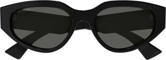 Gucci Sunglasses, unisex, Black, Size: 55 MM Cat Eye Sunglasses