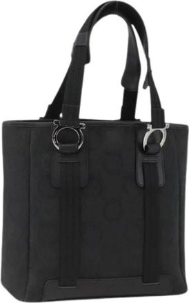 Ferragamo Pre-owned Tote Bags, female, Black, Size: ONE SIZE Pre-owned Tote Bag