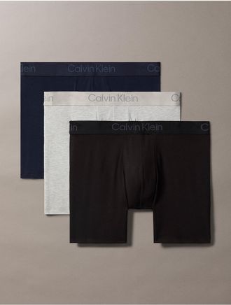 Calvin Klein Mens Ultra Soft Modal 3-Pack Boxer Brief - Multi - S
