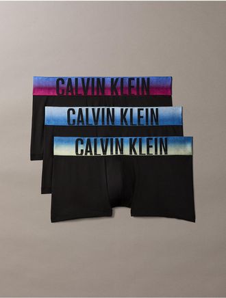Calvin Klein Mens Intense Power Limited Edition 3-Pack Low Rise Trunk - Black - XL