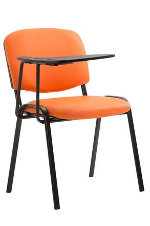 Clp Silla Conferencia Ken Con Mesa Plegable Naranja