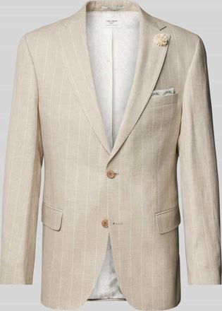 Carl Gross Carl Gross Regular Fit Anzugsakko aus hochwertigem Leinen-Mix Modell Tannon in Beige, Größe 26