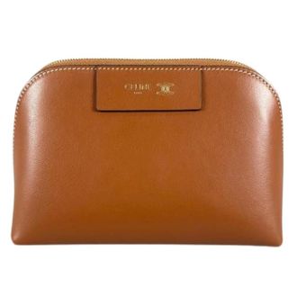 Celine Pre-owned Vintage Pouch - Dames - Pre-owned - Bruin - Maat: ONE Size Leer